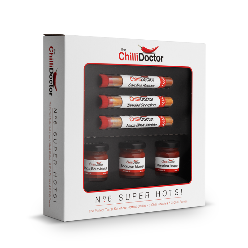 Levně The Chilli Doctor - Super Hots! 3 x 9 g , 3 x 40 ml