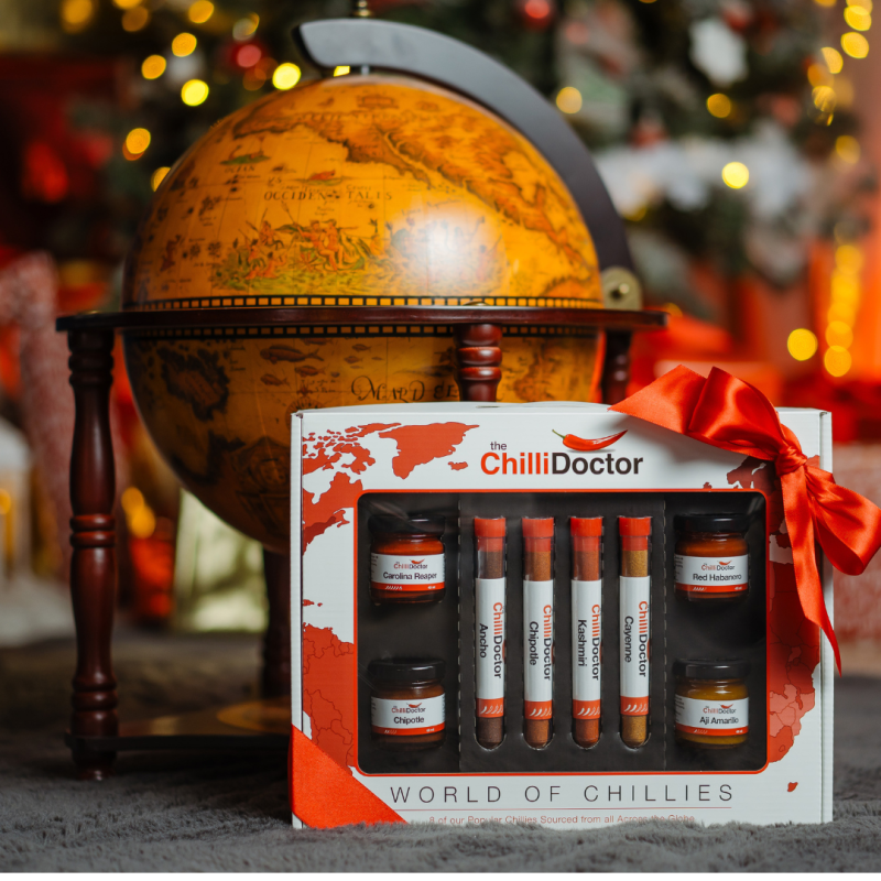 World of Chillies chilli csomag az egész világból The Chilli Doctor