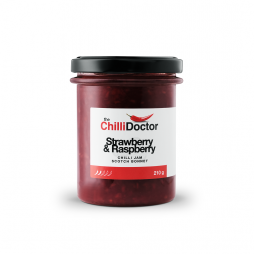Džem jahody, maliny a Scotch Bonnet 210 g