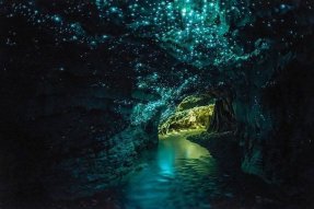 Návštěva jeskyní se svítícími červy 