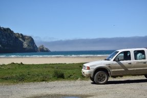 Moje kára na Purakaunui beach 