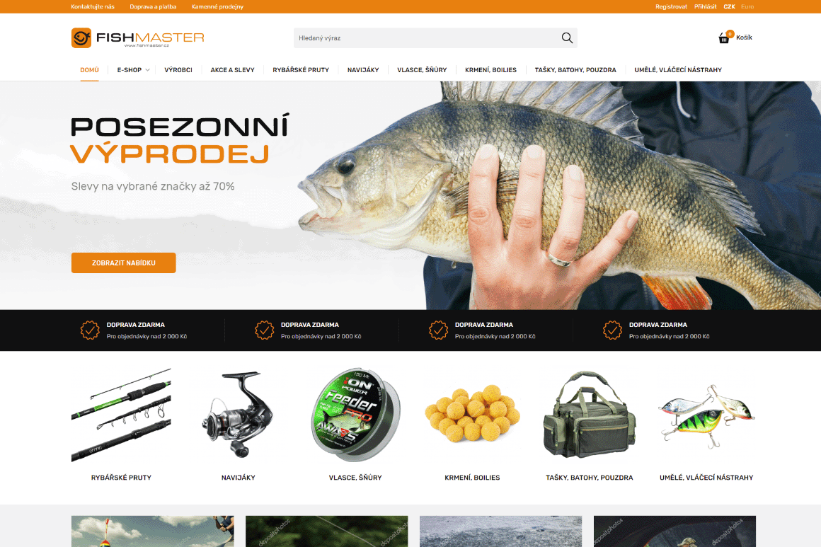 E-shop - Fishmaster.cz