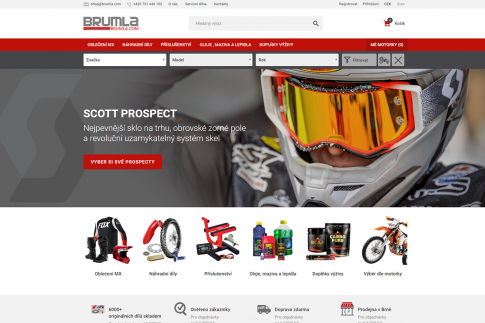 E-shop - zboží pro motokros - Brumla.com