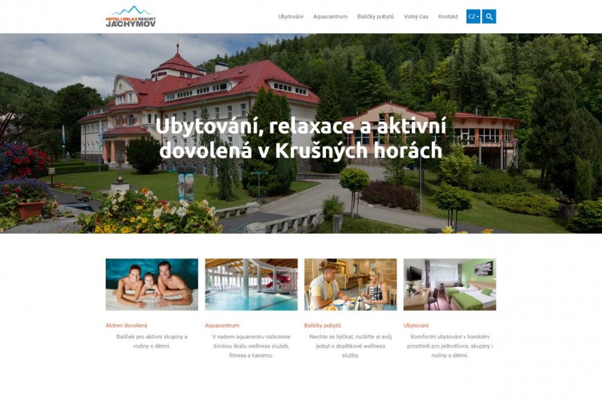 Webové stránky - ubytování - ResortJachymov.cz