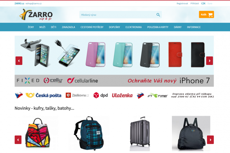 E-shop - Zarro.cz