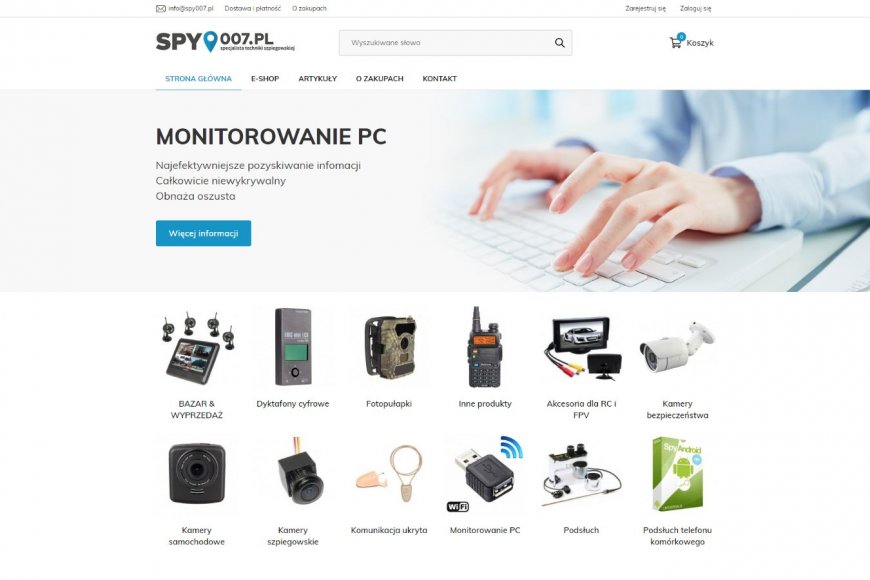E-shop pro Polsko - Spy007.pl