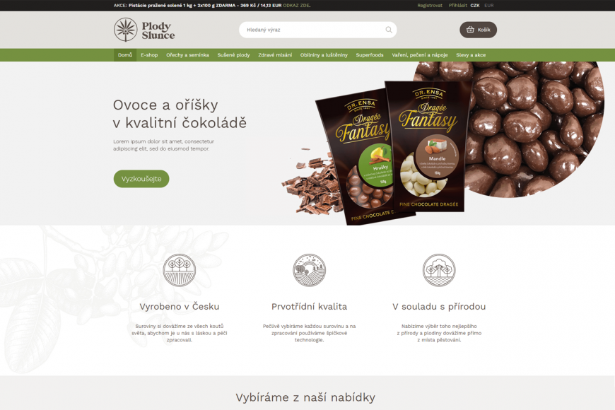 E-shop - Plodyslunce.cz