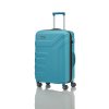 Travelite Vector 4w M cestovní kufr TSA 70 cm 79-91 l Turquoise