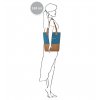 SUITSUIT Upright Bag Seaport Blue stylová kabelka přes rameno 37x35x8 cm