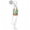 SUITSUIT Upright Bag Basil Green stylová kabelka přes rameno 37x35x8 cm