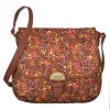 LiLiÓ Ditsy S Shoulder Bag květovaná kabelka 24 cm Bright Sienna