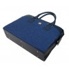 PUNCE LC-01 riflová modrá dámská kabelka pro notebook do 15.6 palce