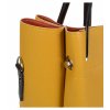 GROSSO S728 elegantní kabelka žlutá hořčicová