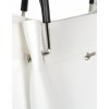 GROSSO S728 elegantní kabelka s černými ručkami bílá