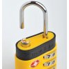 TravelBlue TB037 bezpečnostní TSA kódový zámek na zavazadla, žlutý