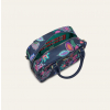 Oilily Sonate Handbag květovaná kabelka 30 cm Blue Iris