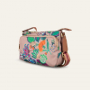 Oilily Sonate Xena Shoulder Bag květovaná kabelka 20 cm Walnut