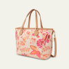 Oilily Sits Icon Haley Handbag květovaná kabelka 29 cm Pink