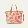 Oilily Sits Icon Haley Handbag květovaná kabelka 29 cm Pink
