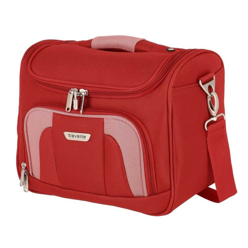 Travelite Orlando Beauty Case ultralehký kosmetický kufřík 19 l Red