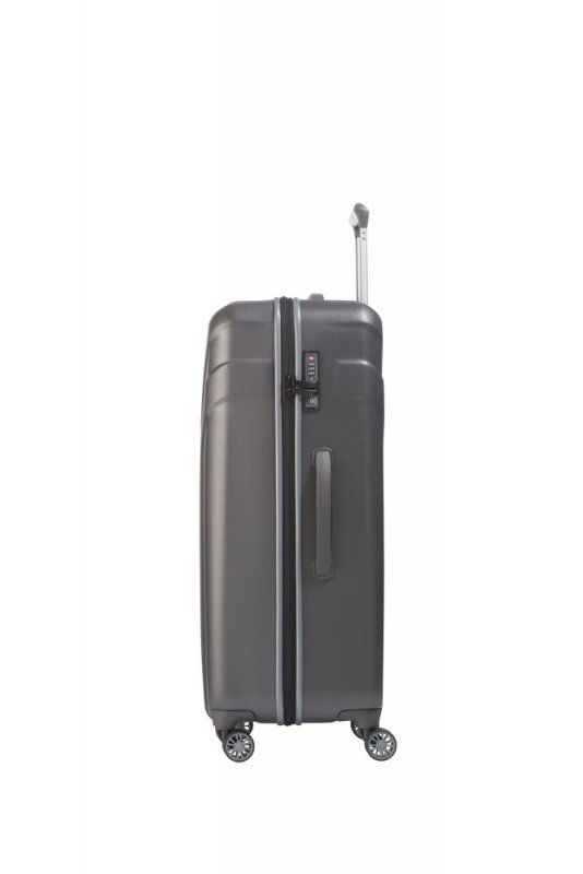 Travelite Vector 4w L cestovní kufr TSA 77 cm 103 l Anthracite