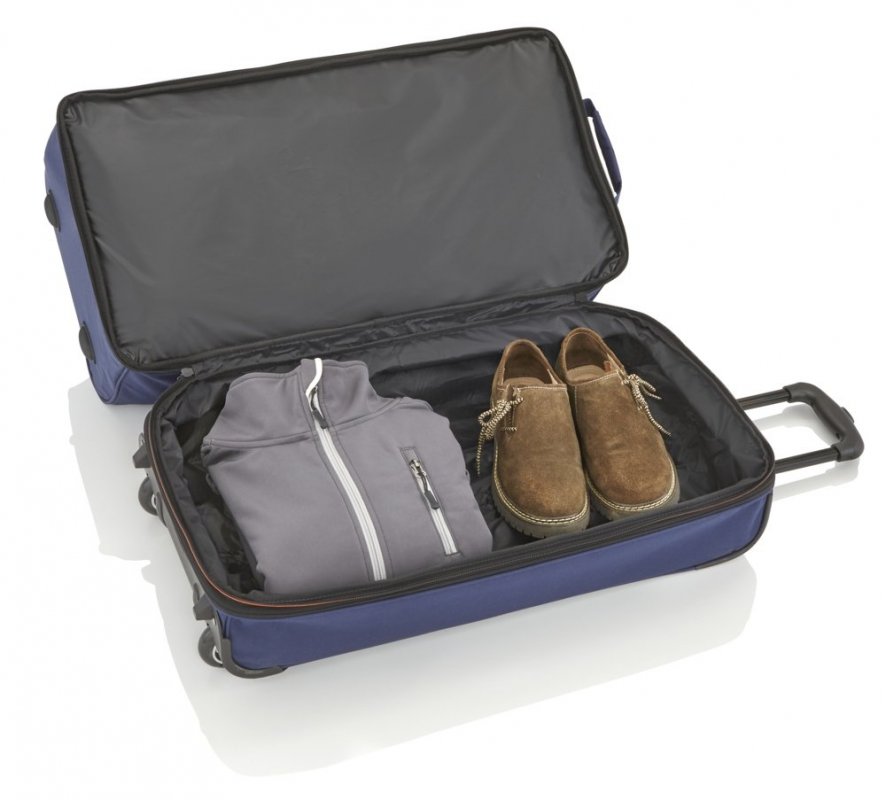 Travelite Basics 2w L rozšiřitelná cestovní taška 98/119 l Navy/Orange