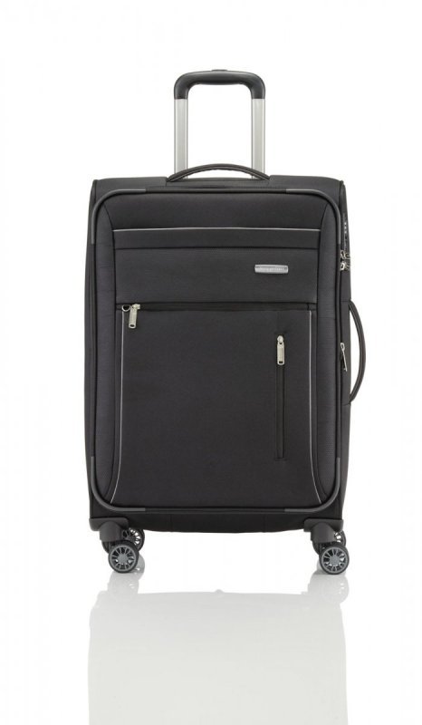Travelite Capri 4w M cestovní kufr TSA 66 cm 67/77 l Black