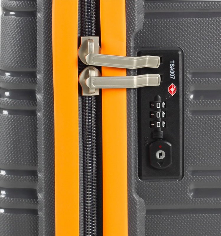 ROCK TR-0164 Impact II L cestovní kufr TSA 76 cm 104 l Grey/Orange