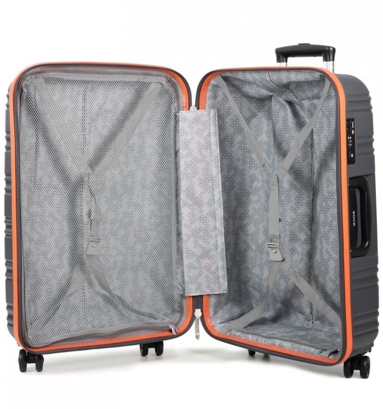 ROCK TR-0164 Impact II L cestovní kufr TSA 76 cm 104 l Grey/Orange