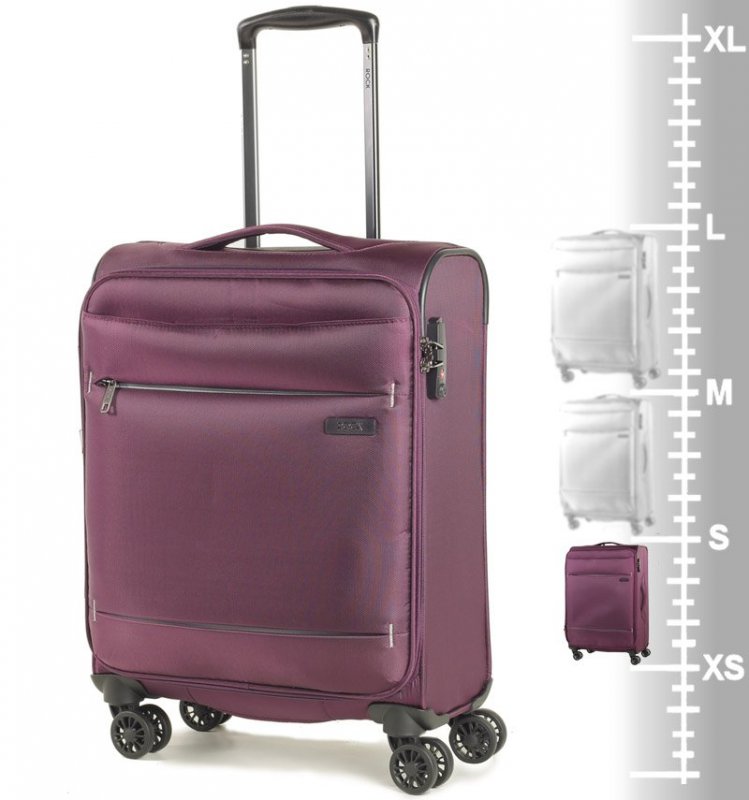 ROCK TR-0161 DeLuxe-Lite S ultralehký palubní kufr TSA 55 cm Purple