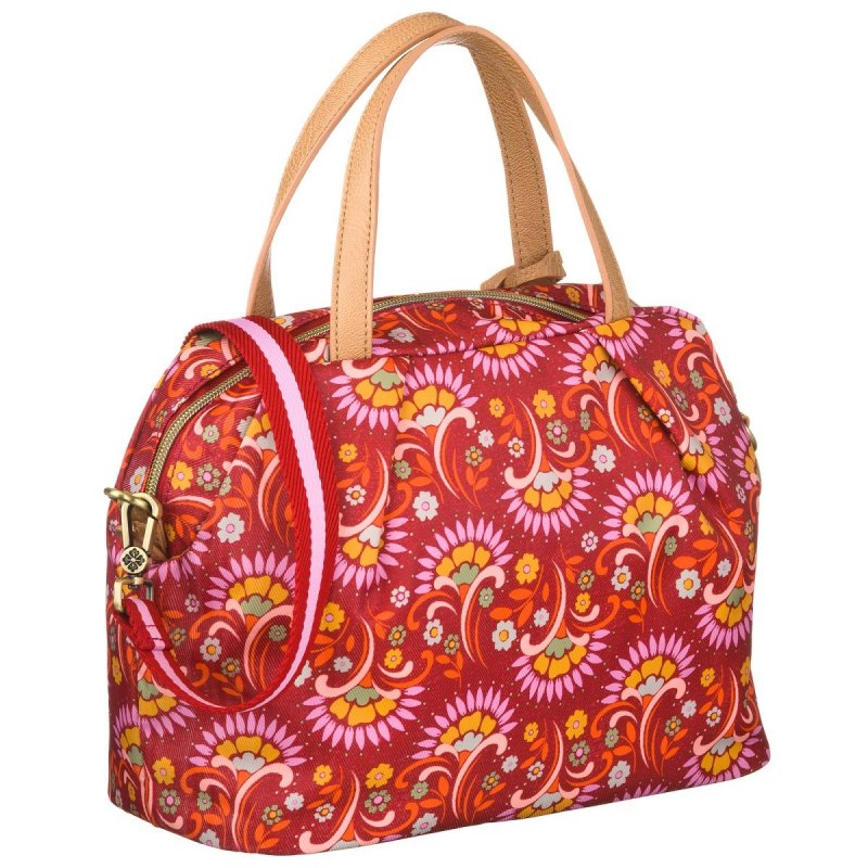 LiLiÓ Tulipwood S Handbag Carmine kompaktní květovaná kabelka 25,5x12x20 cm