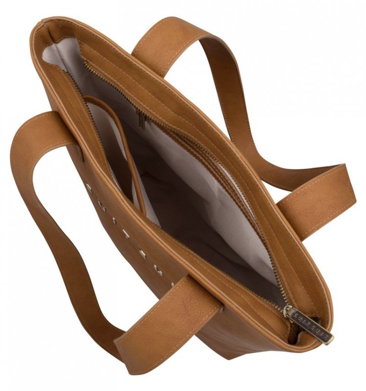 SUITSUIT Upright Bag Golden Brown stylová kabelka přes rameno 37x35x8 cm