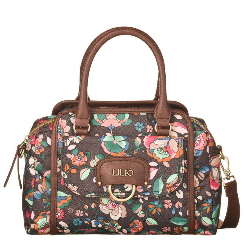 LiLiÓ Biba S Handbag květovaná kabelka 28 cm Chestnut