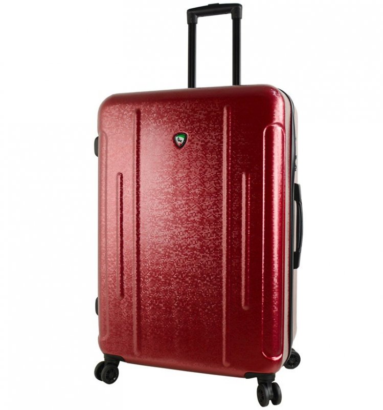 Mia Toro M1239 Manta L Burgundy cestovní kufr na 4 kolečkách TSA 77 cm 97-121 l
