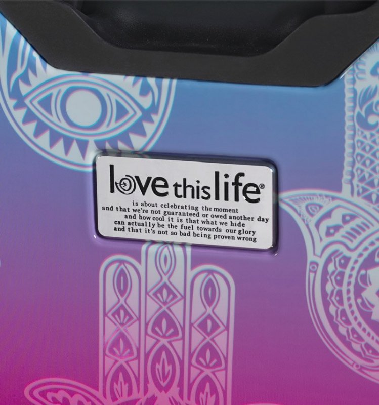 Mia Toro M1092 Love This Life "Hamsa" M cestovní kufr TSA 64 cm 62-78 l