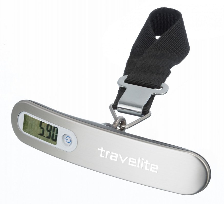 Levně Travelite Luggage Scale cestovní digitální váha na zavazadla stříbrná