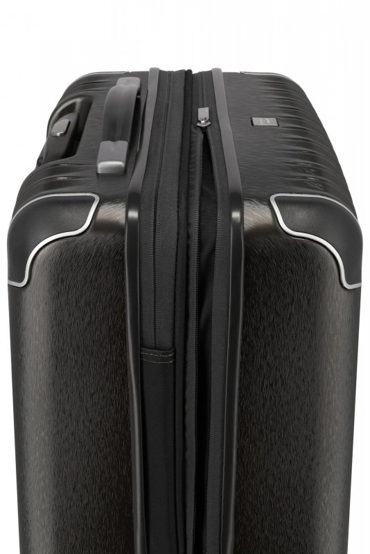 Titan Barbara Glint M dámský cestovní kufr TSA 67 cm 68-78 l Anthracite Metallic