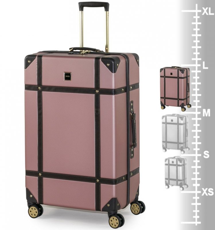 ROCK TR-0193 Vintage L cestovný kufor TSA 78 cm 94 l Pink