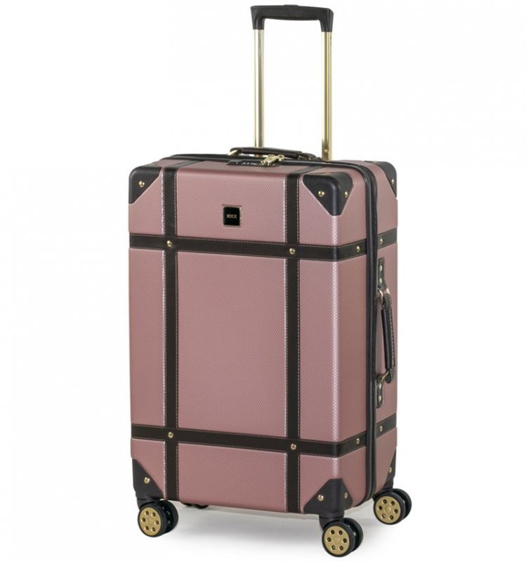 ROCK Vintage M cestovní kufr TSA 68 cm Pink