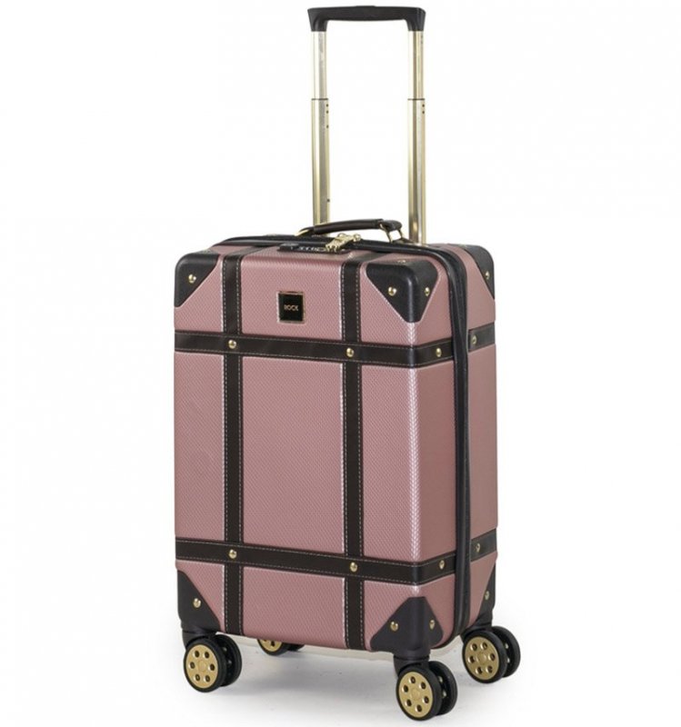 ROCK TR-0193 Vintage S palubný kufor do lietadla TSA 55 cm Pink