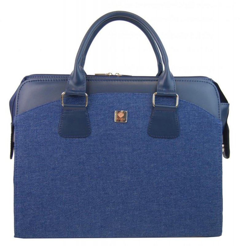 Levně PUNCE LC-01 riflová modrá dámská kabelka pro notebook do 15.6 palce