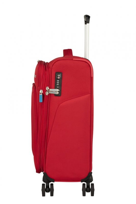 American Tourister Summerfunk 4w palubní kufr TSA 55 cm 43/46 l Red