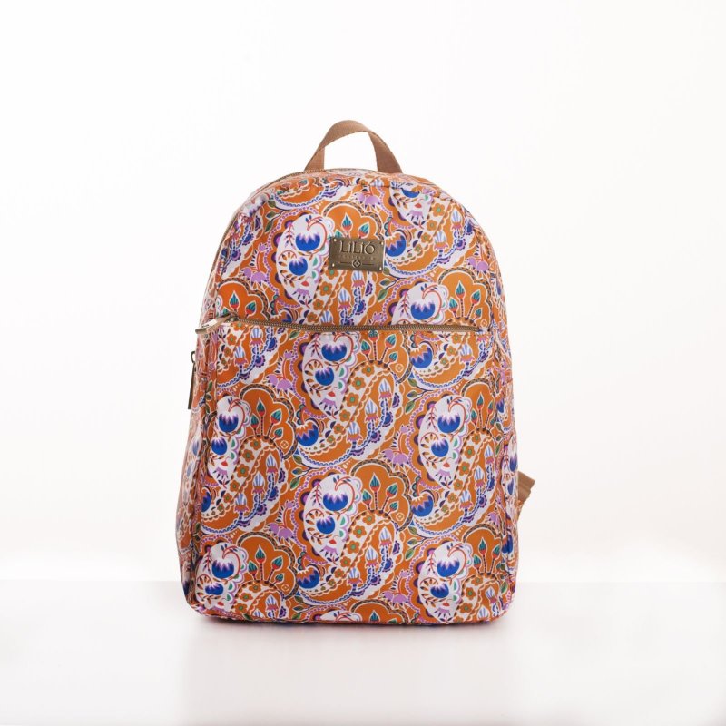 LiLiÓ Pop Art Paisley M Backpack městský dámský batoh 7,1 l Tangerine