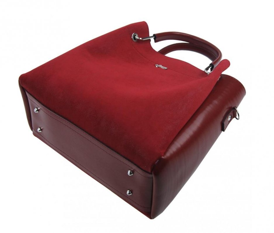 GROSSO S728 elegantní kabelka červeno-bordová
