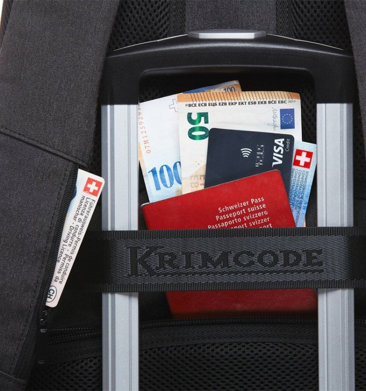 Krimcode Business Formal batoh na 15,6" NB USB 19,6 l Grey