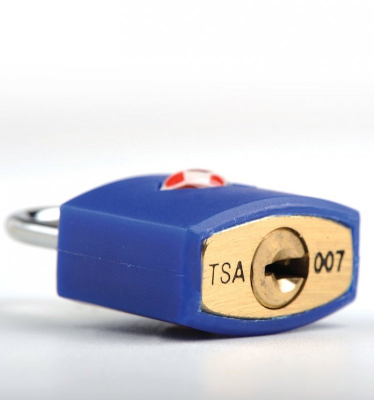 TravelBlue TB027 bezpečnostní TSA zámek na zavazadla, modrý