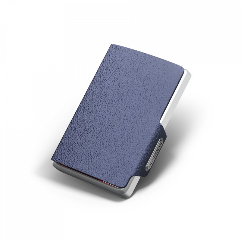 Mondraghi One mini peněženka RFID kůže / hliník Blue