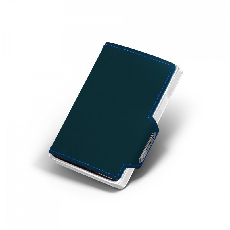 Mondraghi Elegance mini peněženka RFID kůže / hliník Blue