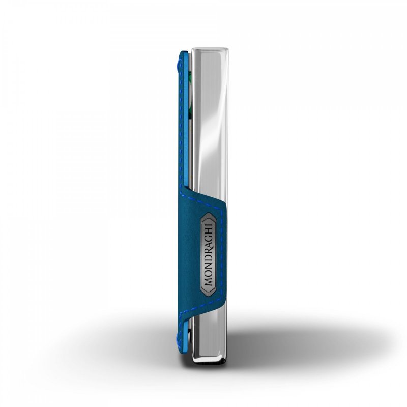 Mondraghi Elegance mini peněženka RFID kůže / hliník Blue