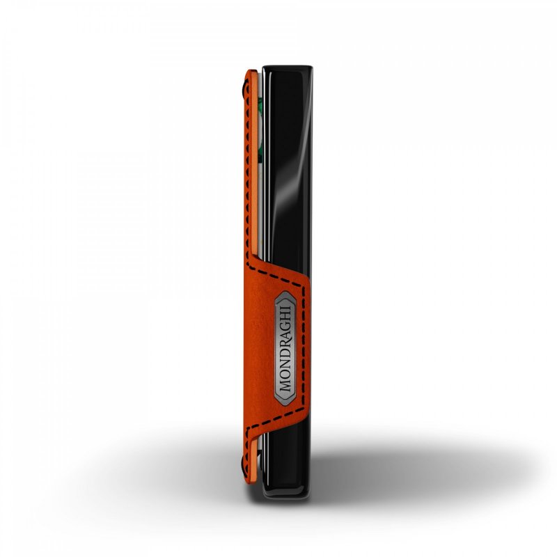 Mondraghi Racing mini peněženka RFID kůže / hliník Orange
